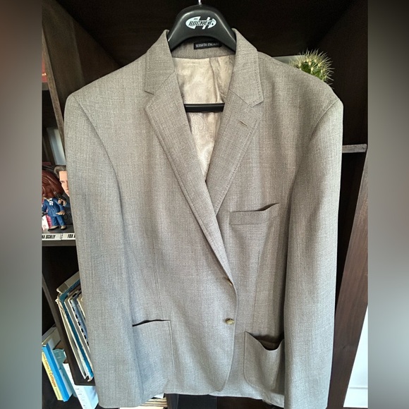TESSUTO ITALIANO DORIANO Mens Sport Coat Blazer BIELLA ITALY 48R BEIGE - Picture 1 of 5